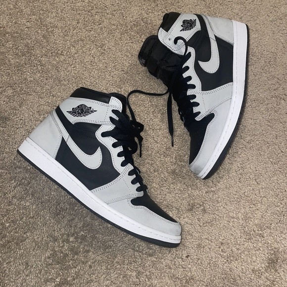 Nike Air Jordan 1 Retro Shadow 2.0 OG 555088–035 Black Gray ￼Size 11 - Picture 2 of 9